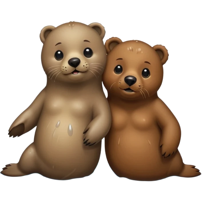 seal and brown bear emoji