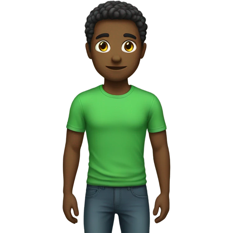 Green short sleeves, no characters emoji