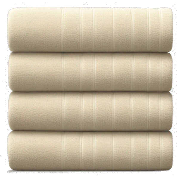 Light beige stacked towels emoji