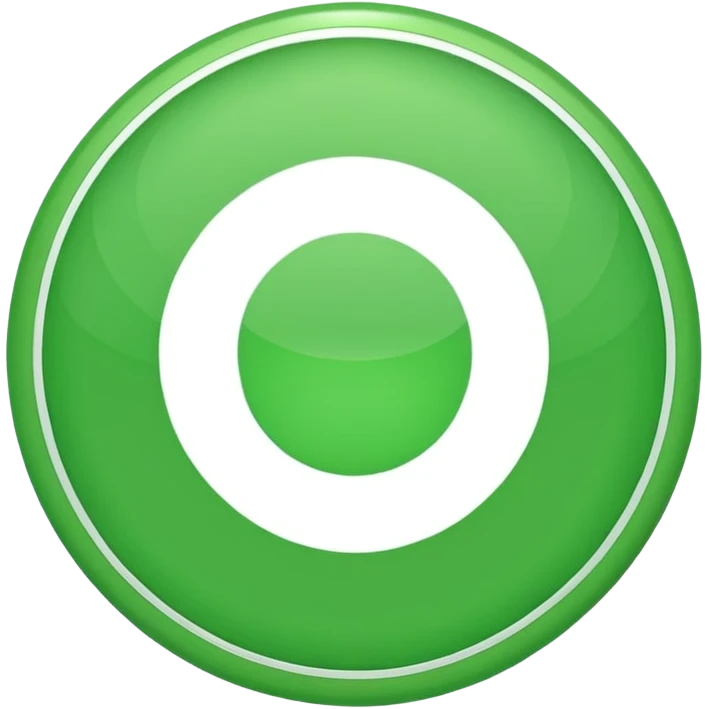 A green circle with a while good sing in the middle of the green circle emoji