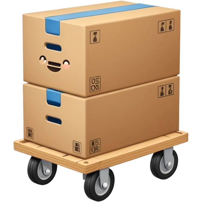 Furniture Dolly – with a sofa or boxes stacked on it emoji
