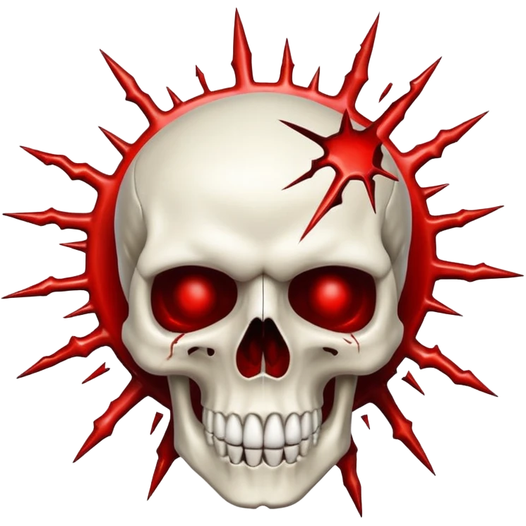 Skull exploding his head Iphone emoji