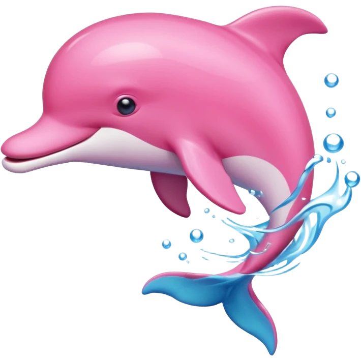 Pink dolphin emoji
