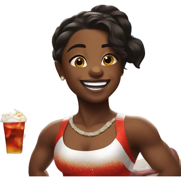 Simone Biles at a Diddy party emoji