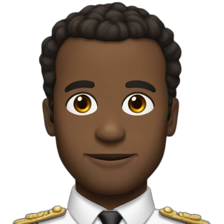 Black emmanuel macron emoji