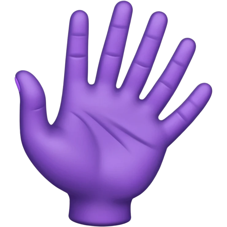 purple hand game emoji