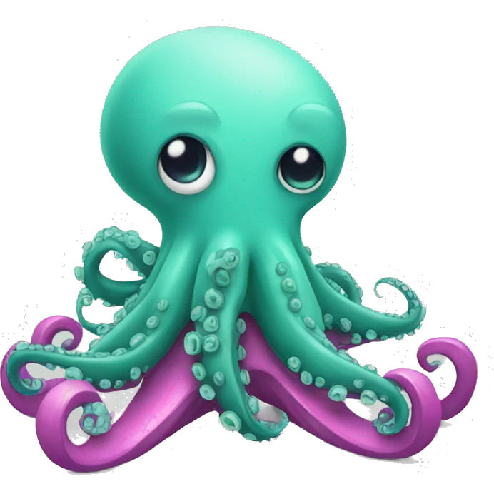 bored octopus with skates on emoji