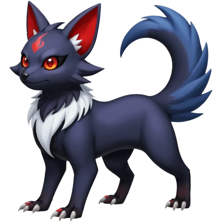 Noibat-Absol-Nargacuga-Zorua-Torracat-fusion-Fakemon-Pokémon-creature  emoji