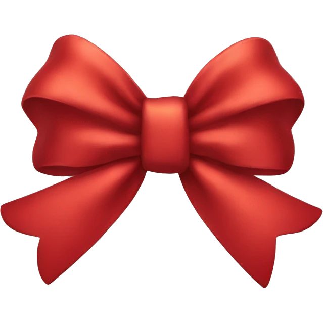 Red bow emoji