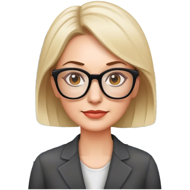 give me a nerdy woman who builds websites in her 40s wearing glasses emoji