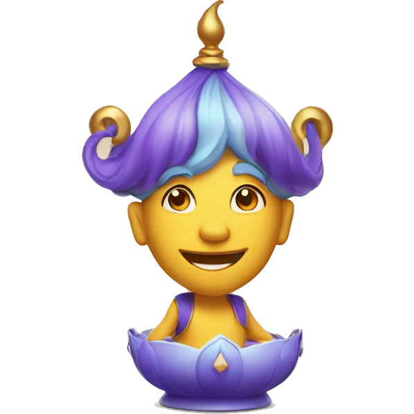 wishing genie emoji