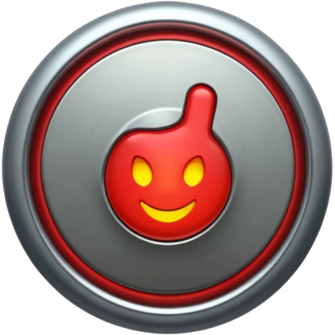 push button that says horny emoji