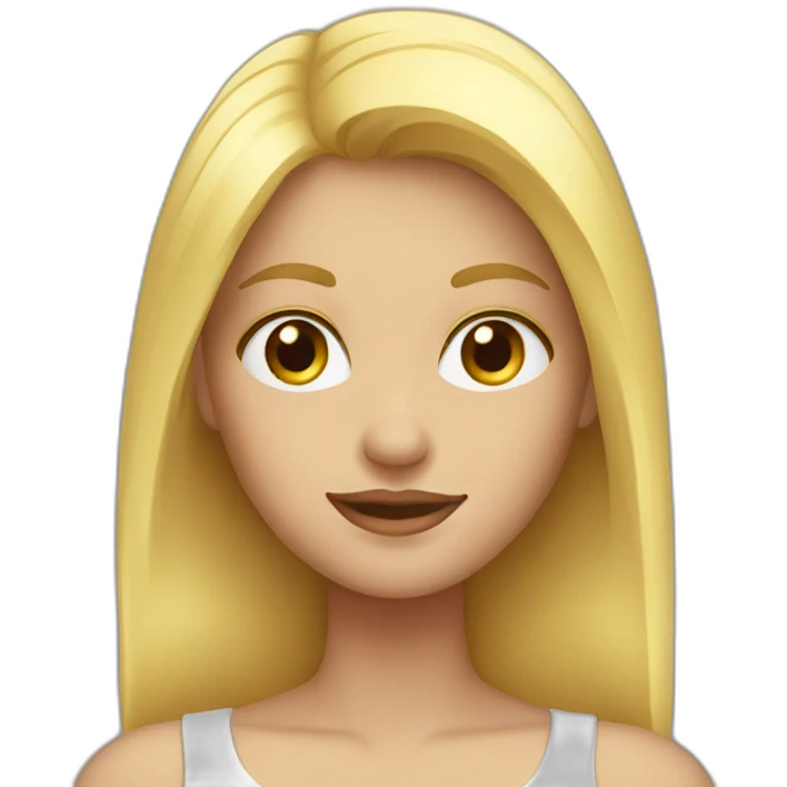 girl blond emoji