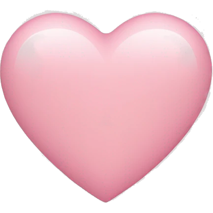 Light pink heart emoji