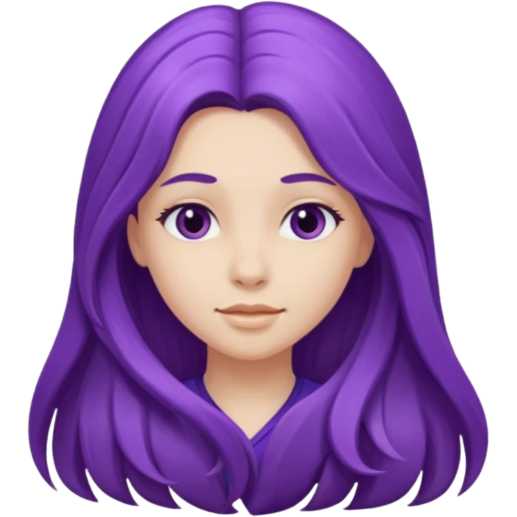 Purple girl emoji