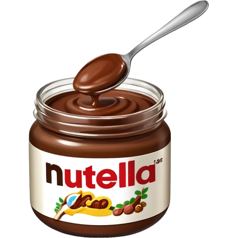 Nutella with a spoon emoji