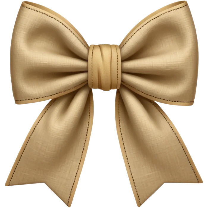 Linen bow emoji
