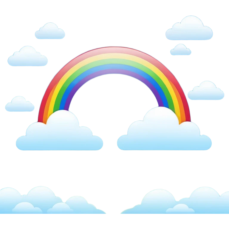 rainbow on the sky emoji