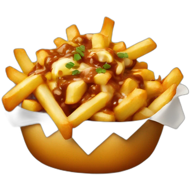 Poutine en slip emoji
