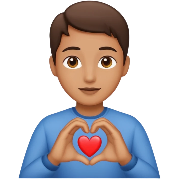 Heart hand emoji