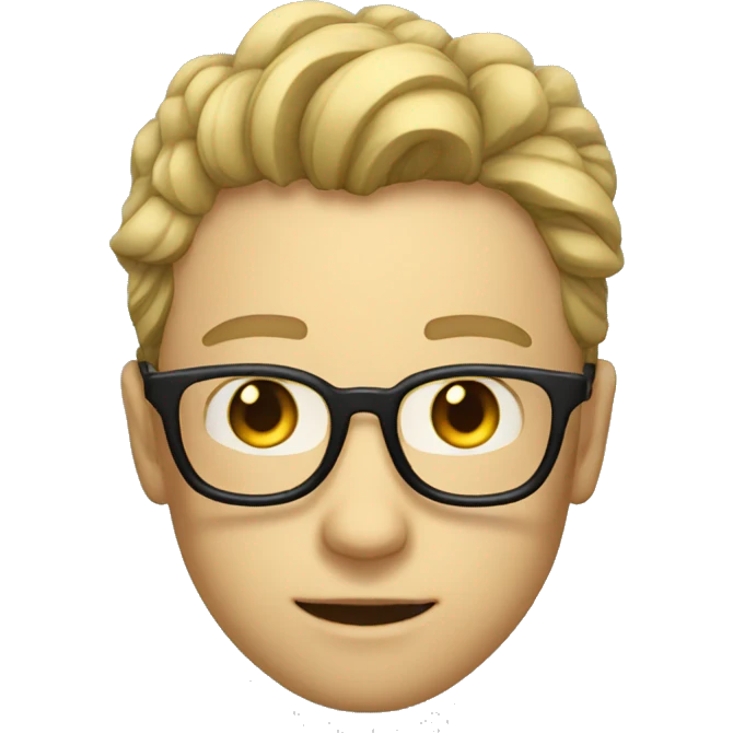 Persona con lentes emoji de wasap emoji