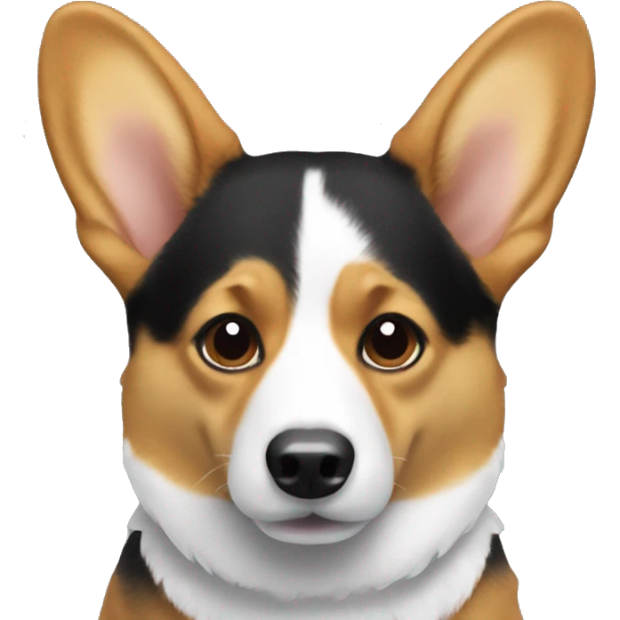 Corgi black emoji