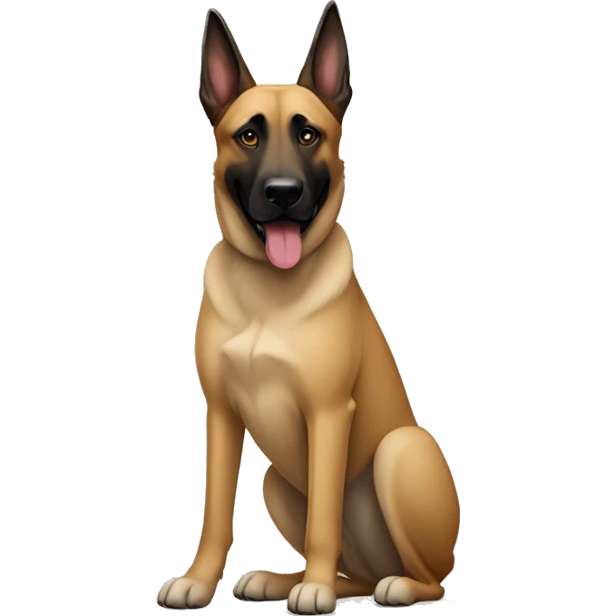 Walking Belgian malinois and Anatolian shepherd emoji