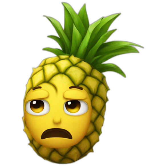 Sad Pineapple Man emoji