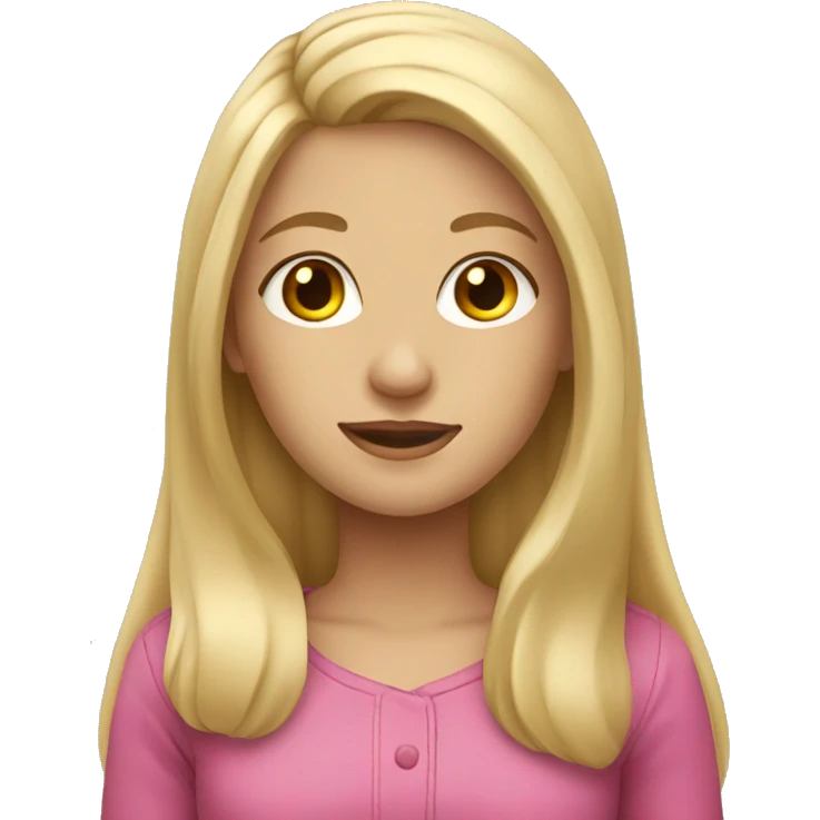 Blonde girl with long hair  emoji