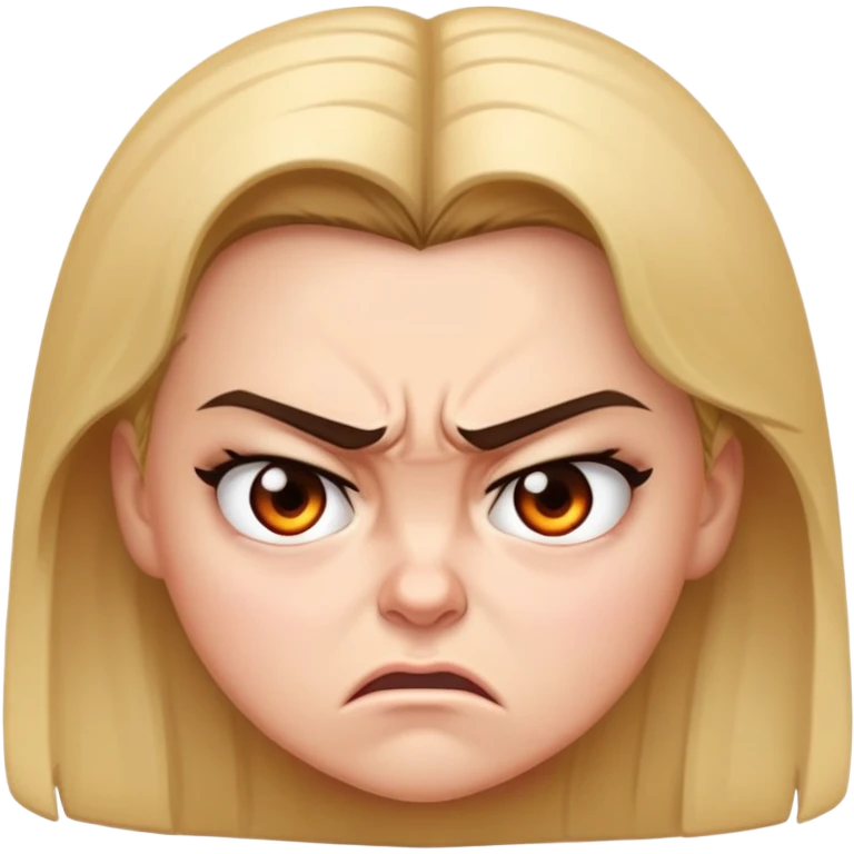 Girl is angry emoji