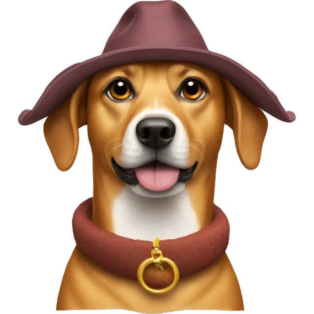 Sauage dog with duck hat emoji