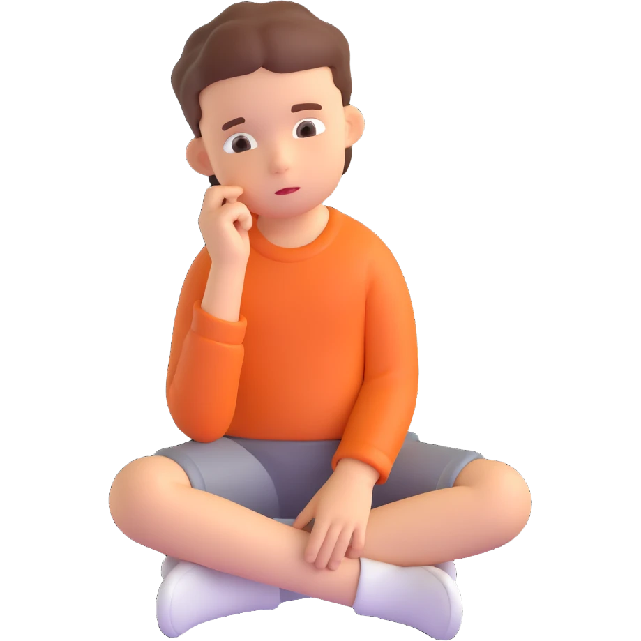 happy single thinking children emoji