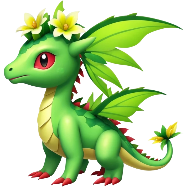Shiny Exotic Flygon-Shaymin-Meganium-Hybrid-Creature emoji