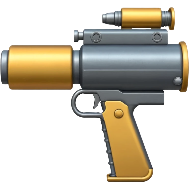 minigun facing forward, pointed at the viewer emoji
