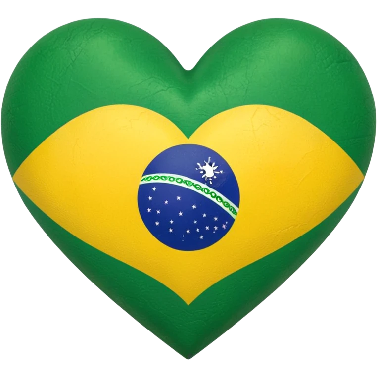 Brazil flag heart emoji emoji