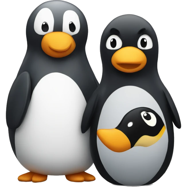 pebbles and penguins emoji