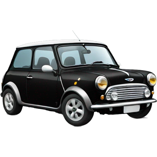 Black mini cooper  emoji