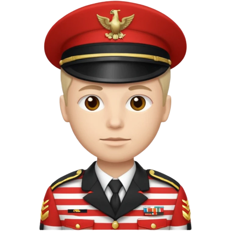 soldier with striped clothes emoji