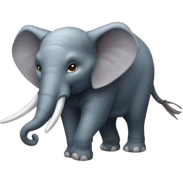Éléphant samouraï  emoji