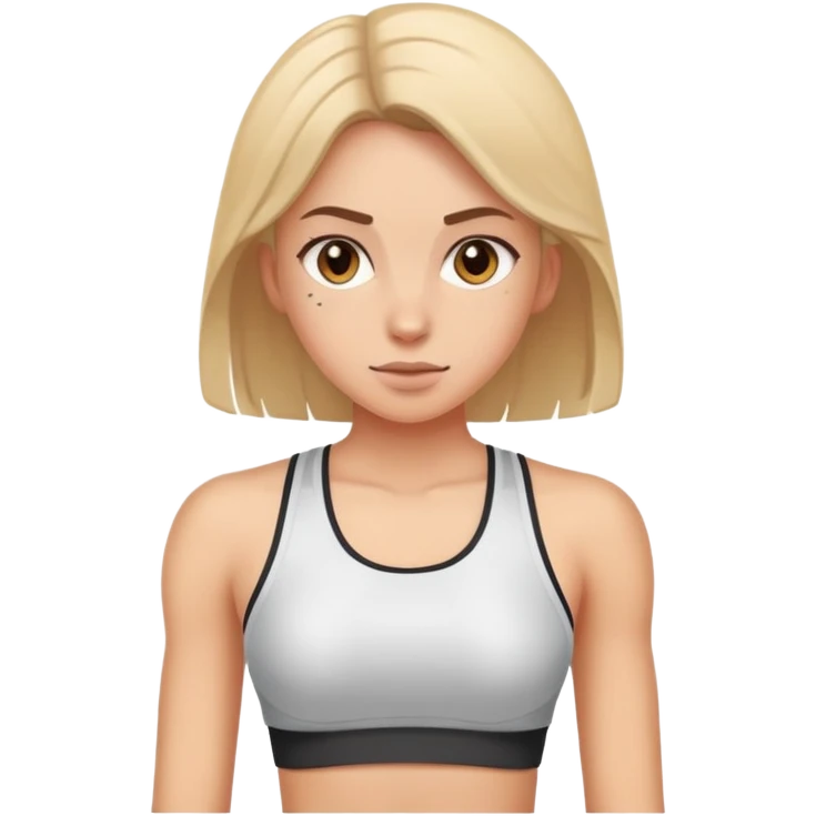 Girl in gym  emoji