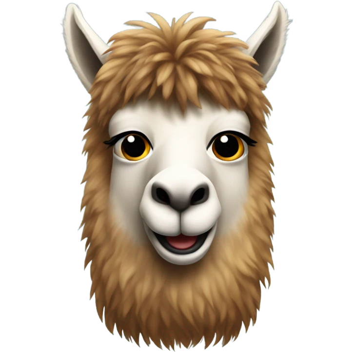 Bearded llama  emoji