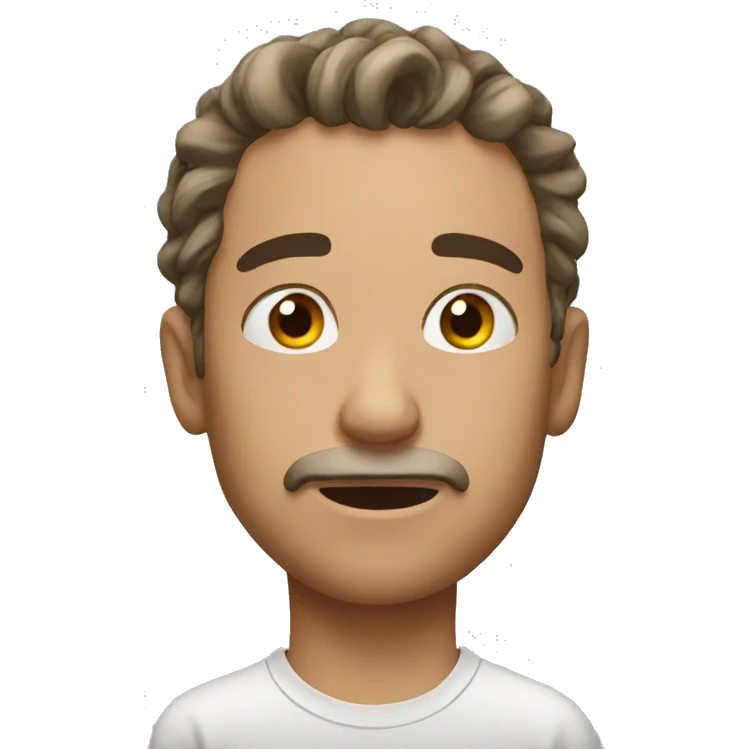 A realistic sigh emoji
