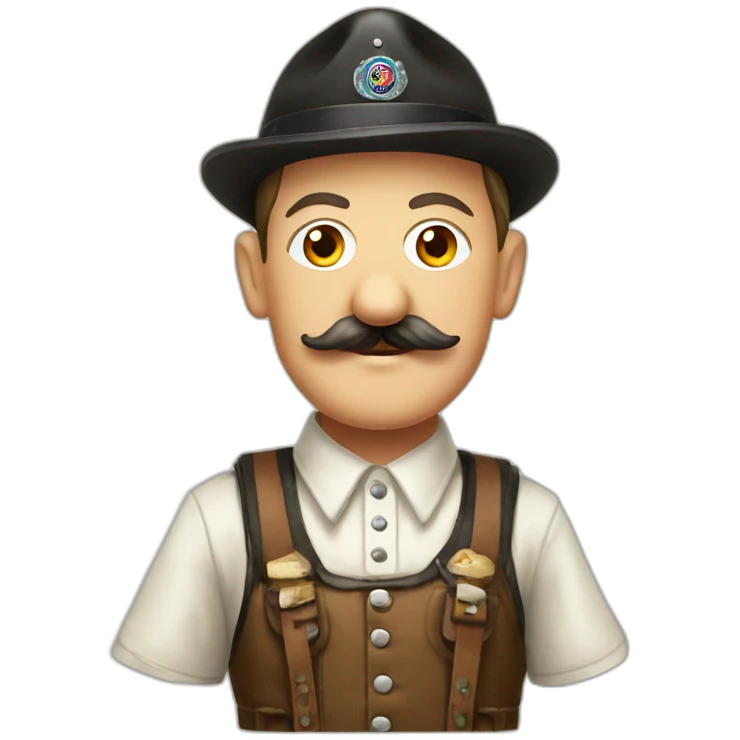 Adolf Hitler in Oktoberfest Clothes emoji