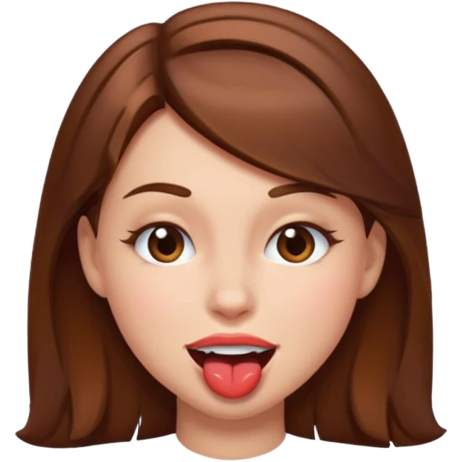 girl biting lip winking  emoji