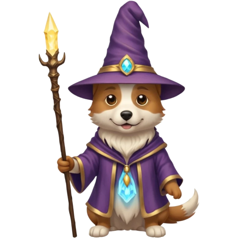 Dog wizard emoji