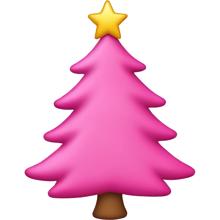 Pink Christmas tree emoji  emoji