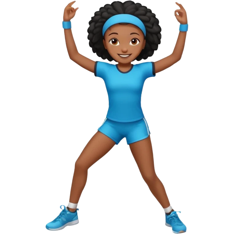 BLACK GIRL DANCING SPORT GEAR emoji