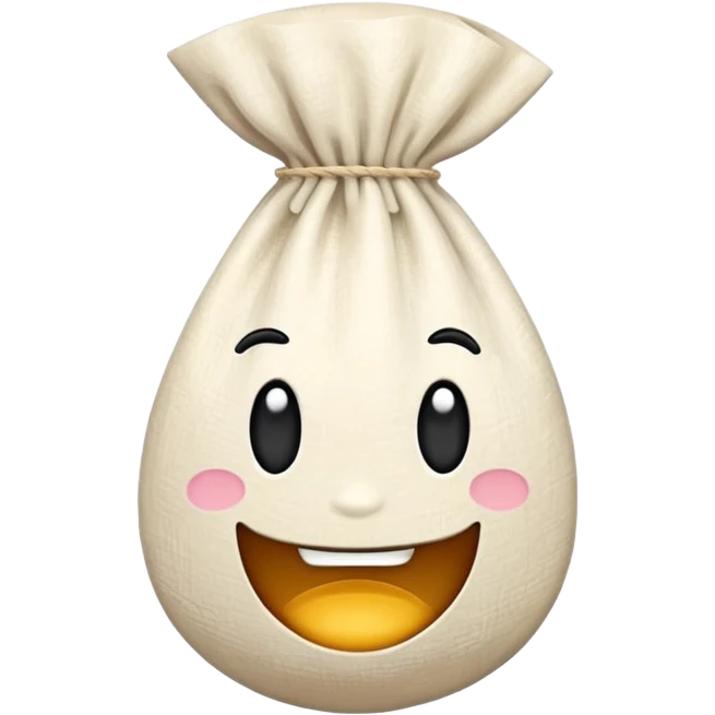 sugar sack without face emoji