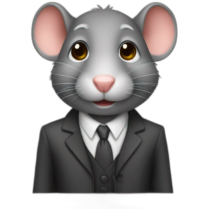 Rat in Suit Teacher emoji