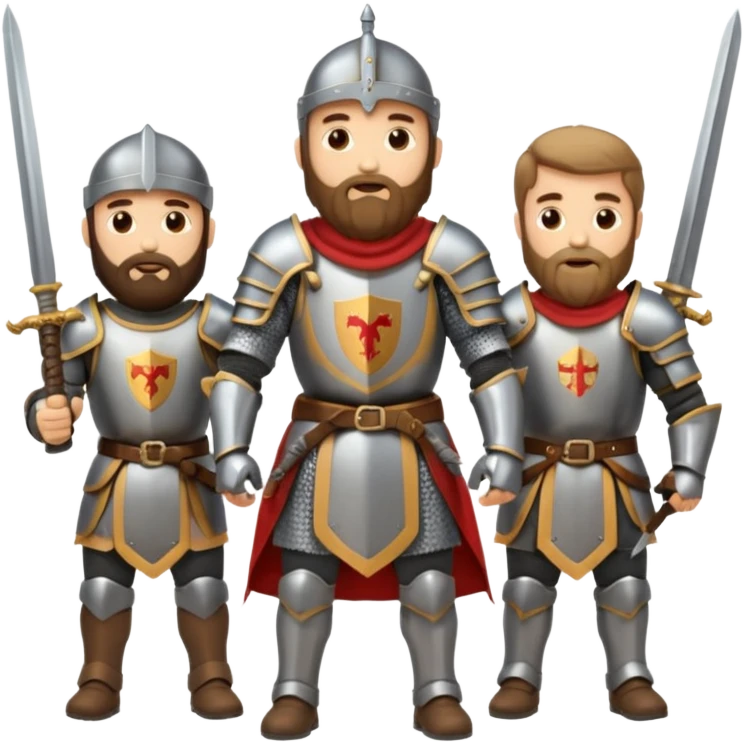 BEARDED Knights  emoji